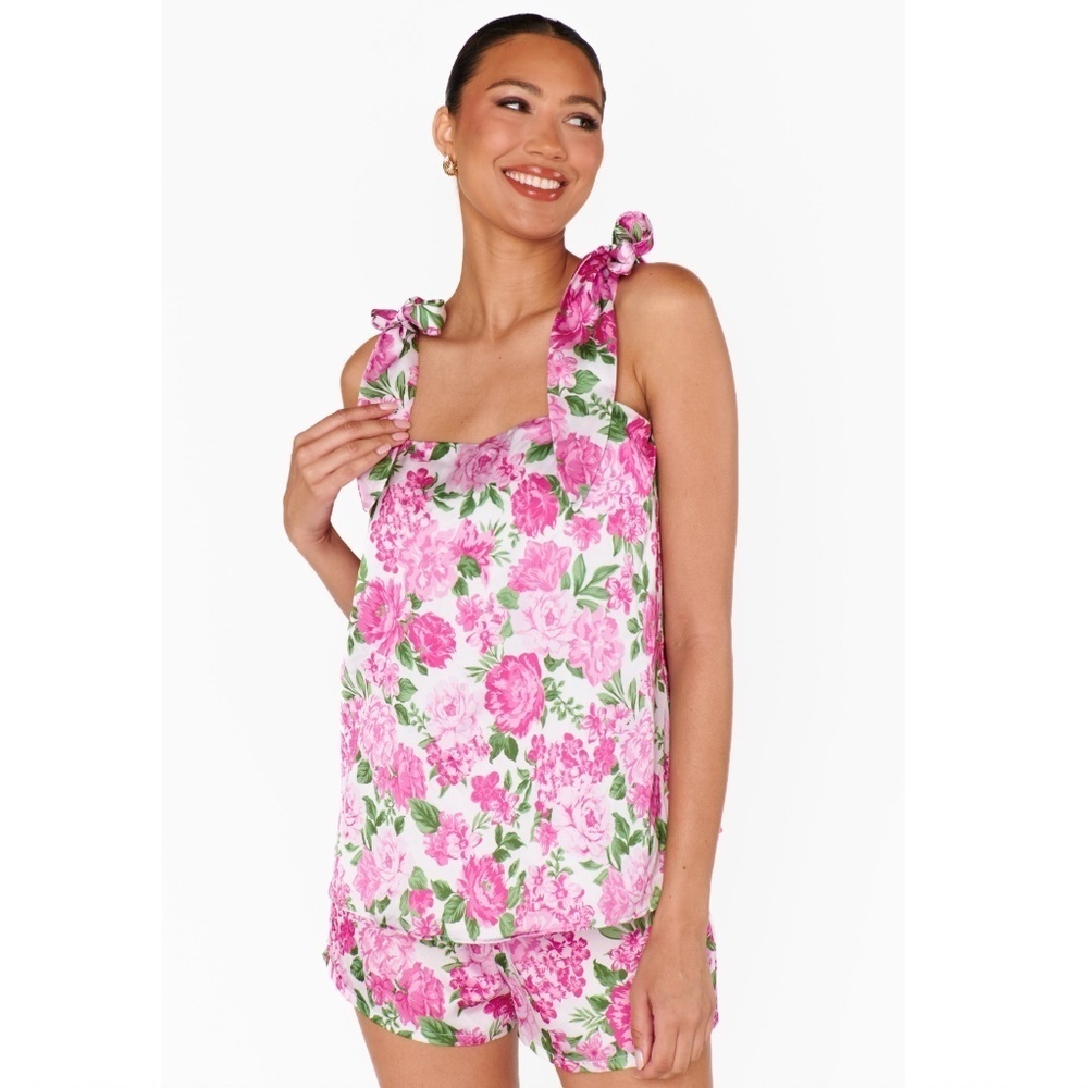 Show Me Your Mumu Set Makeup Tank Glam Time Shorts in Cottage Floral